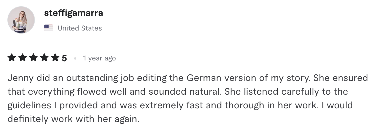 Fiverr buyer review